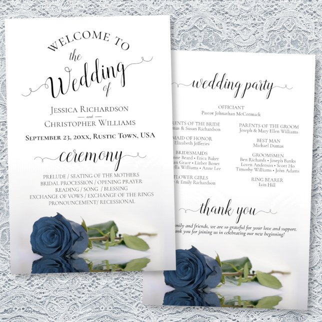 Programa de Bodas Presupuestarias Rosa de Acero El (Front/Back)