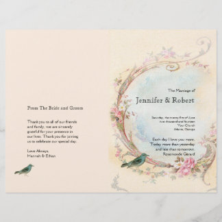 Programa de Bodas Robin y Rosa Rosa Rosa Vintage
