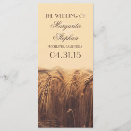programa de bodas rústicas de campo