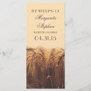 programa de bodas rústicas de campo