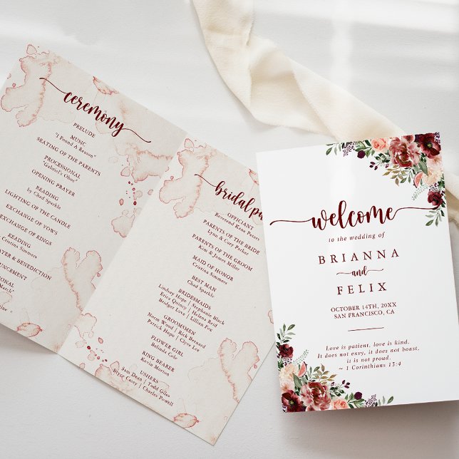 Programa de Bodas Rústicas Florales Dobles de Vera (Subido por el creador)