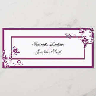 Programa de Bodas - Sangria y Floral Delicada Blan