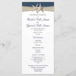 Programa de Bodas Starfish and Burlap Blue Beach