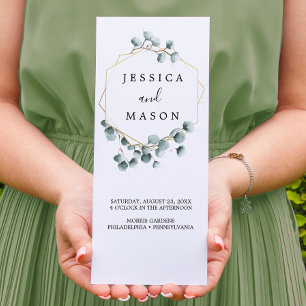 Programa de Bodas Triples Eucalyptus Greenery