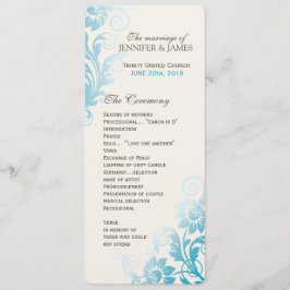 Programa de Bodas Verde azuladas de Ombre, con cla