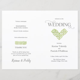 Programa de bodas verdes de Celtic Knot