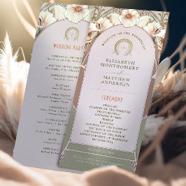 Programa de Bodas Vintage Art Nouveau de Mucha