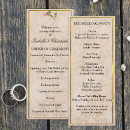 Programa de Bodas Vintage Pink Berries