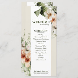 Programa de Boho Boho de Boda de los hibiscos Trop