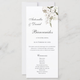 Programa de Boho Wedding de España