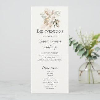 Programa de Boho Wedding de España