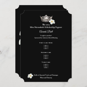 Programa de Bolas de los Premios de Plumeria de la