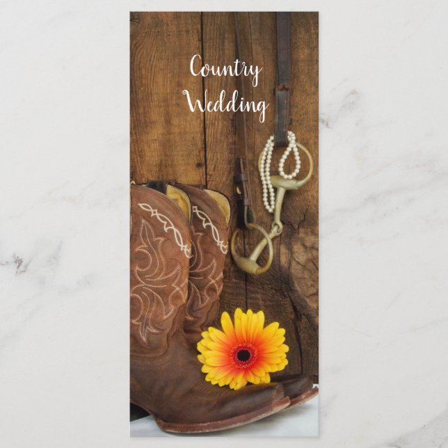 Programa de Boots de Cowboy, Daisy y Boda de Hijos (Anverso)