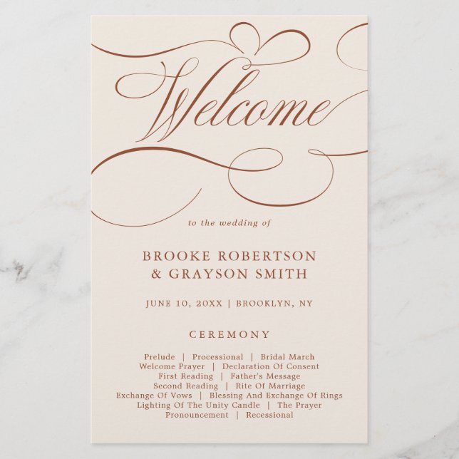 Programa de caligrafía moderna de terracota sin ti (Anverso)