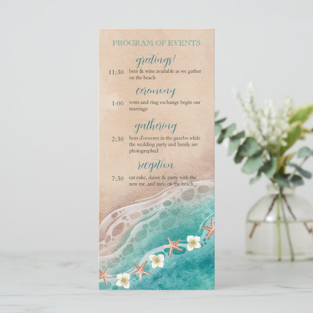 Programa de casamiento acuático de los sueños de l (Anverso de pie)