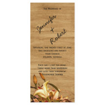 Programa de casamiento de color de lirio en un paí