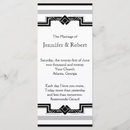 Programa de casamiento de cuadros en blanco negro 