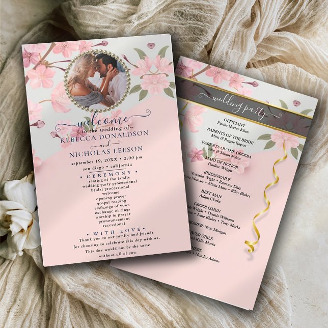 Programa de casamiento personalizado con foto de M (Subido por el creador)