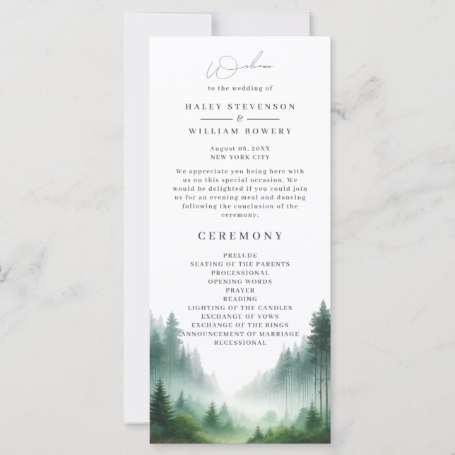 Programa de casamiento por devaluación de bosques  (Anverso)