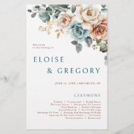 Programa de casamiento Verde azulado Neutral de Te