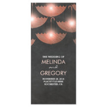 Programa de casamiento y bodas rosadas con luces d