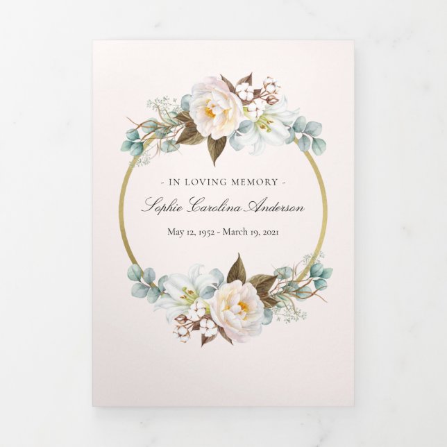 Programa de celebración de la vida floreciente (Foto de portada)