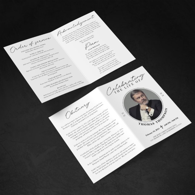 Programa de Celebración de Vida Servicio Memorial  (Subido por el creador)