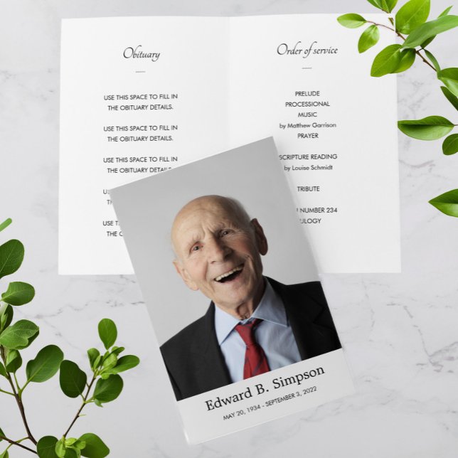 Programa de celebración del funeral de la vida con (Subido por el creador)