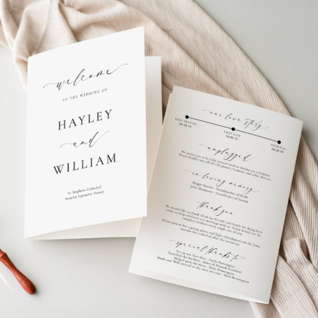 Programa de Ceremonia Boda de Ellesmere (Subido por el creador)