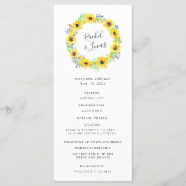 Programa de Ceremonia Boda de Flowerfields