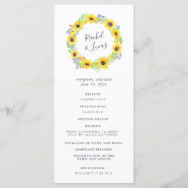 Programa de Ceremonia Boda de Flowerfields