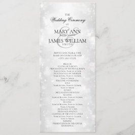 Programa de Ceremonia boda Luces Silver Shimmer