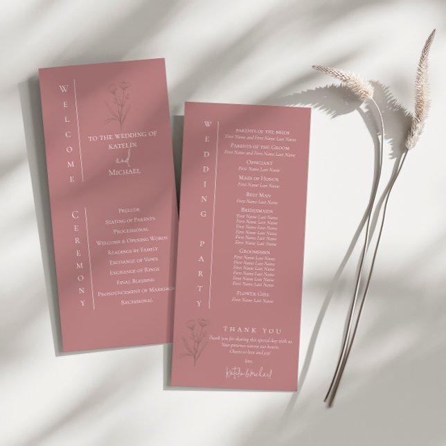 Programa de Ceremonia Boda Mauve (Subido por el creador)