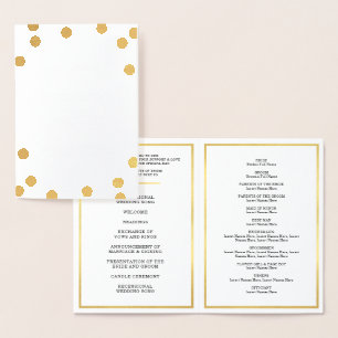 PROGRAMA DE CEREMONIA boda punto de gran polka
