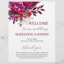 Programa de Ceremonia Boda Viva Magenta