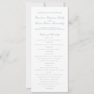 Programa de Ceremonia Clásico