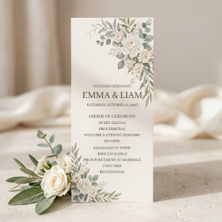 Programa de Ceremonia de Boda Botánico Verde Salvi