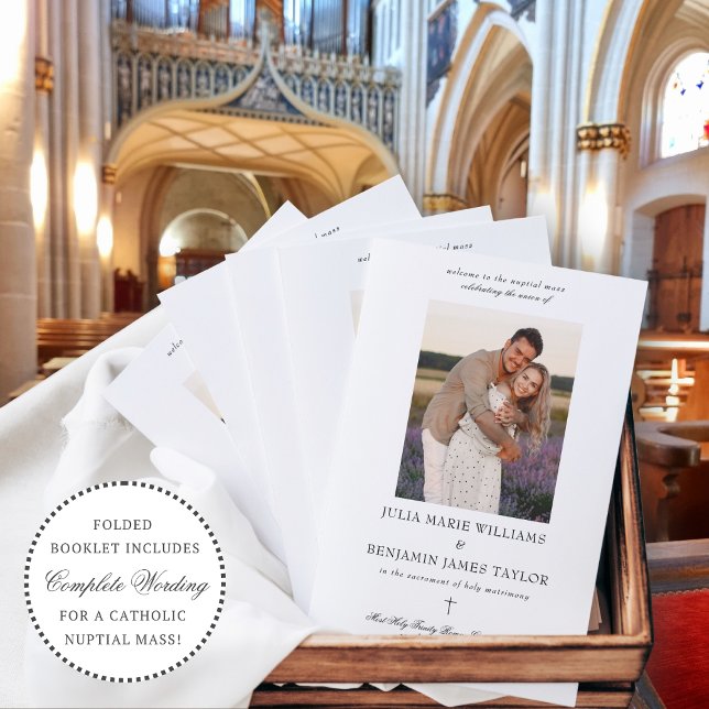 Programa de ceremonia de boda católica de Julia co (Subido por el creador)