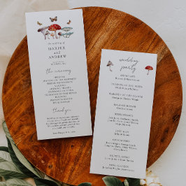 Programa de Ceremonia de Boda de hongos