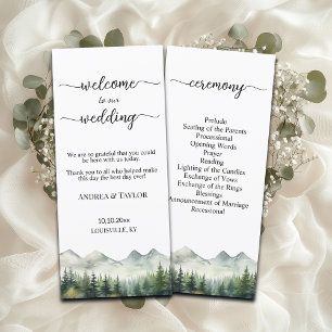 Programa de Ceremonia de Boda de Montañas Pinas