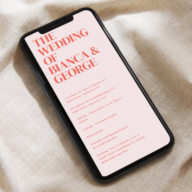 Programa de Ceremonia de Boda Digital de Belmont (Subido por el creador)