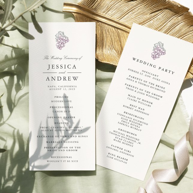 Programa de Ceremonia de Boda en el País Vino (Subido por el creador)