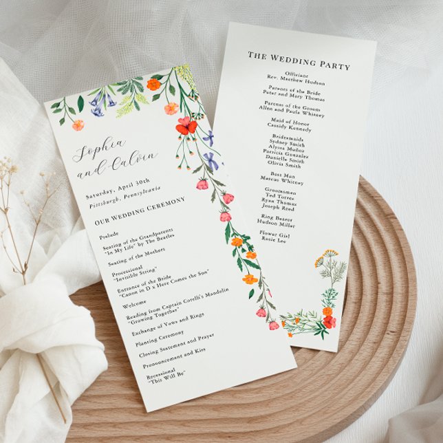 Programa de Ceremonia de Boda en Jardín Secreto (Subido por el creador)