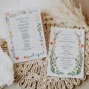Programa de Ceremonia de Boda en Jardín Secreto