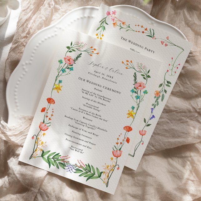 Programa de Ceremonia de Boda en Jardín Secreto (Subido por el creador)