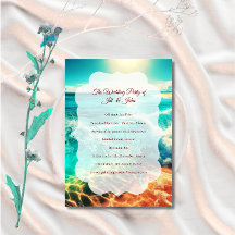 Programa de Ceremonia de Boda en la Playa Template