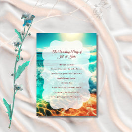 Programa de Ceremonia de Boda en la Playa Template