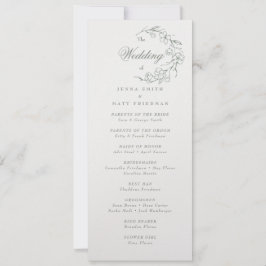 Programa de Ceremonia de bodas