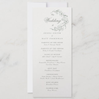 Programa de Ceremonia de bodas