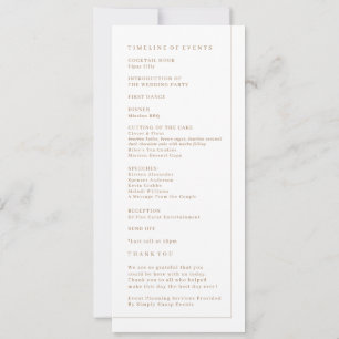 Programa de Ceremonia de bodas